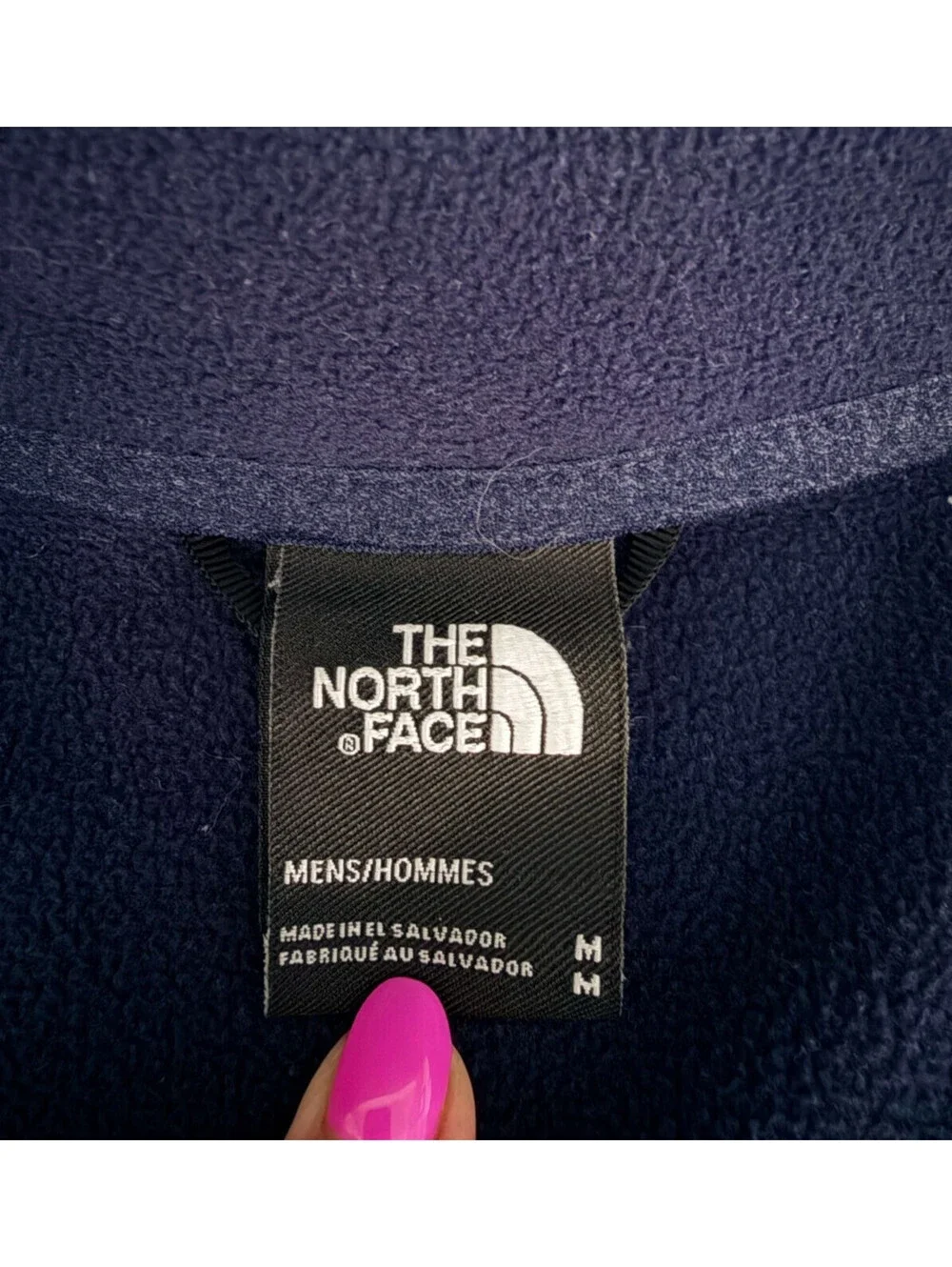 The North Face Glacier 1/4-Zip Fleece Pullover in Summit Navy Blue Men's MEDIUM